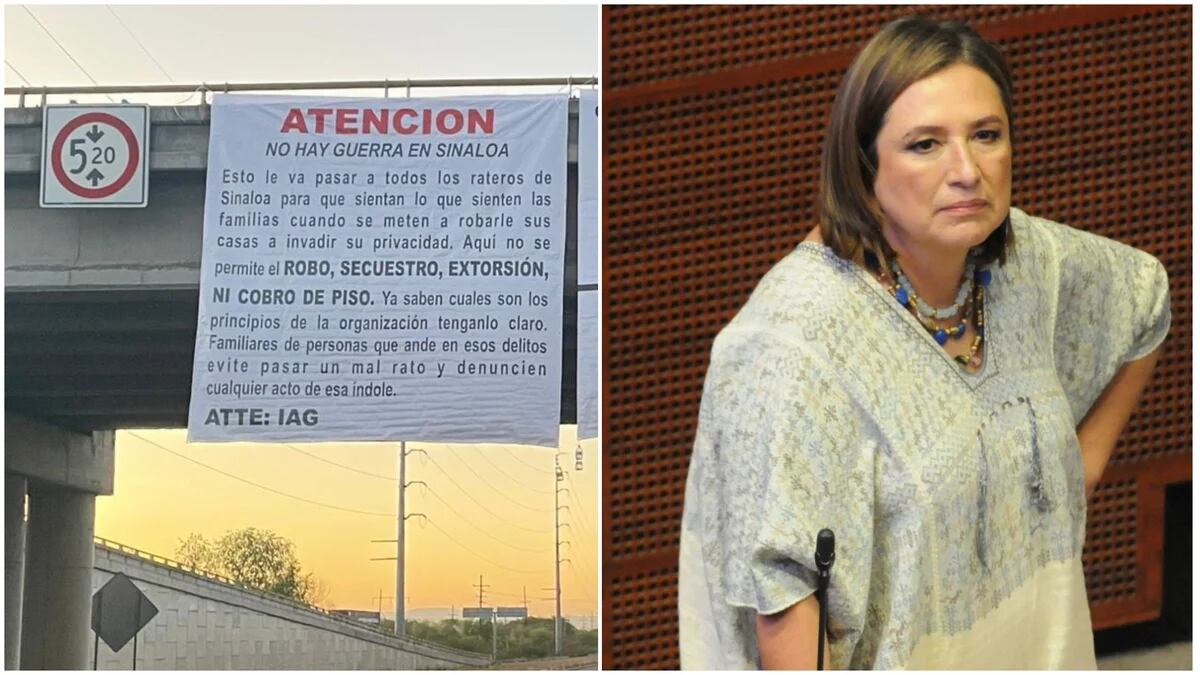 Xóchitl Gálvez reacciona a mantas de Cártel de Sinaloa en Culiacán: “Delincuentes metiendo en cintura a delincuentes”