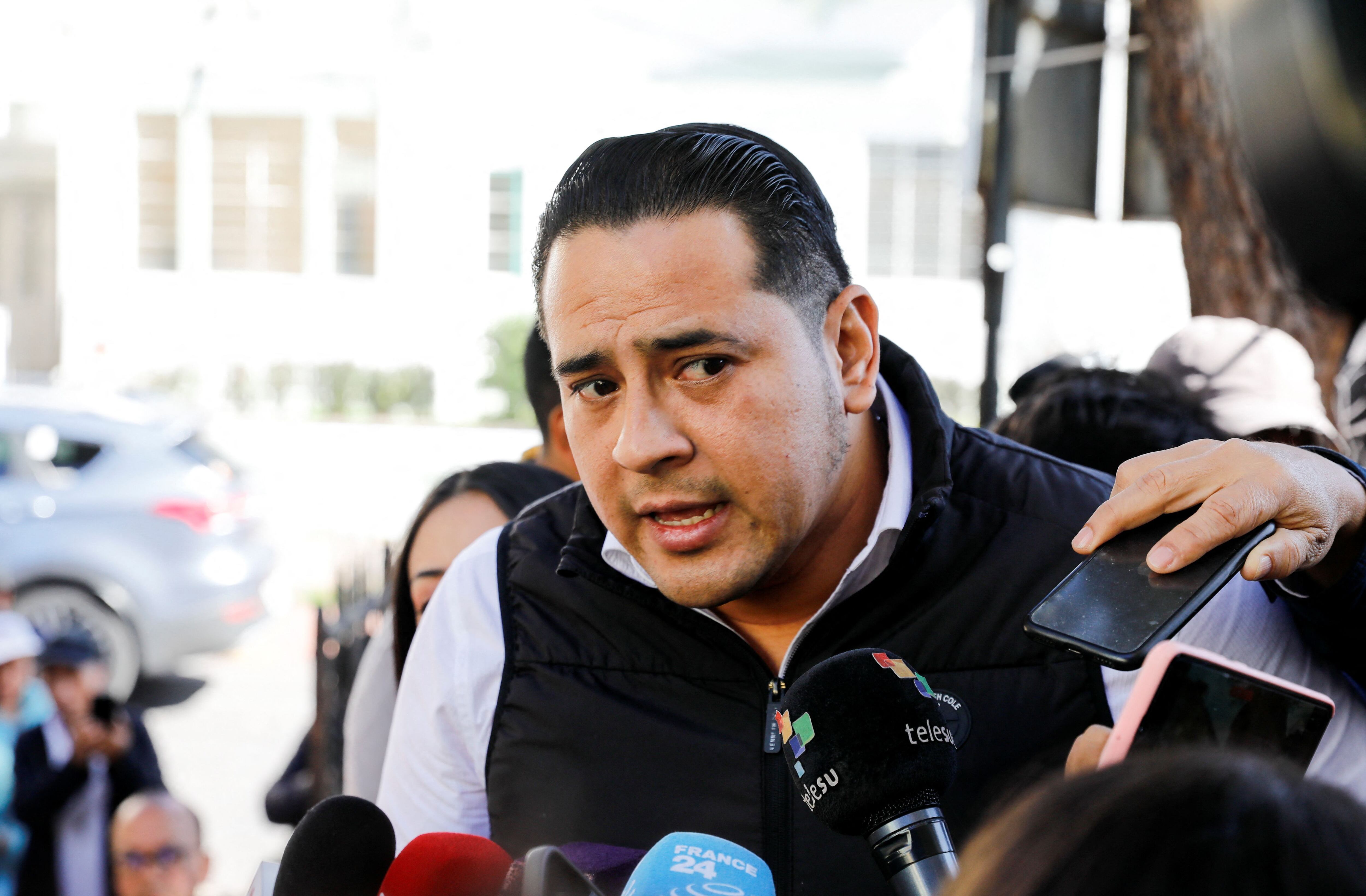 Ronny Aleaga, exlegislador, Latin King, prófugo y vinculado al caso Metástasis. (REUTERS/Karen Toro)