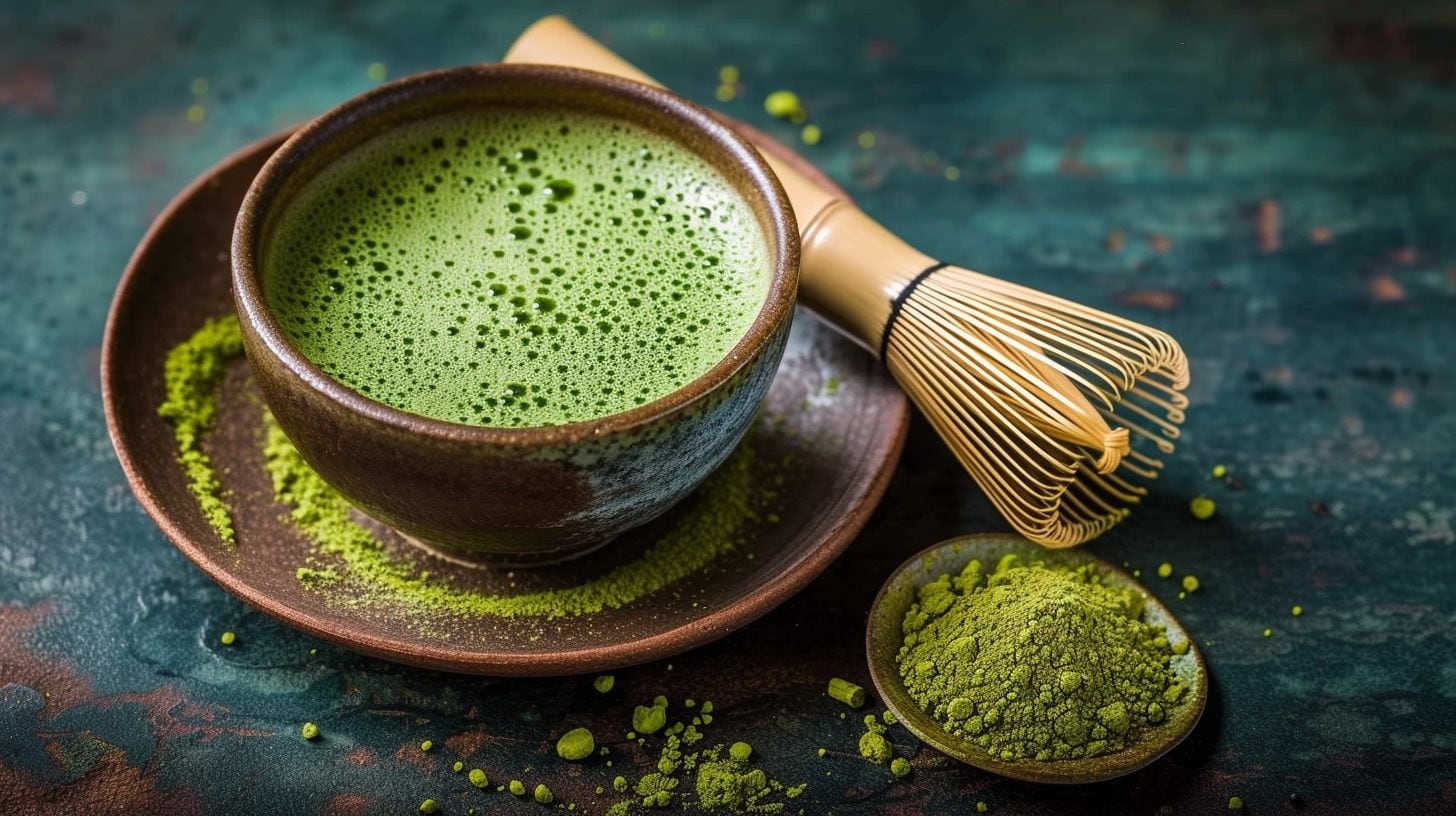 té matcha, incluyendo batidor de bambú y cuenco tradicional - (Imagen Ilustrativa Infobae).