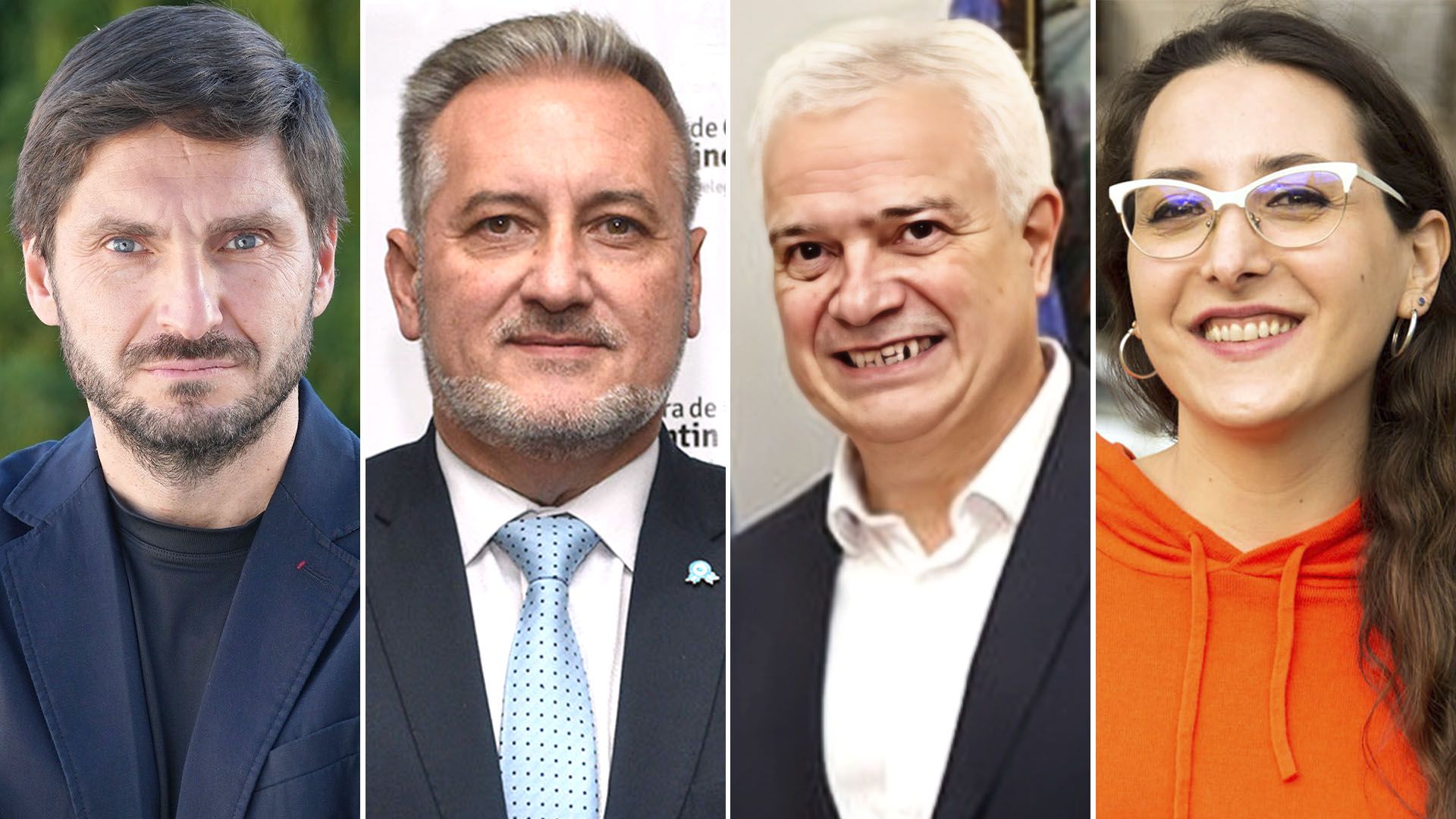 Maximiliano Pullaro, Marcelo Lewandowski, Edelvino Bodoira y Carla Deiana son los candidatos a gobernador en las elecciones de Santa Fe 2023