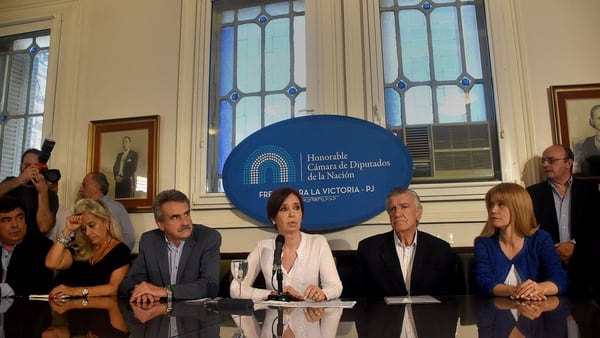 Cristina Kirchner, la semana pasada, en el Congreso (Foto: Nicolás Stulberg)