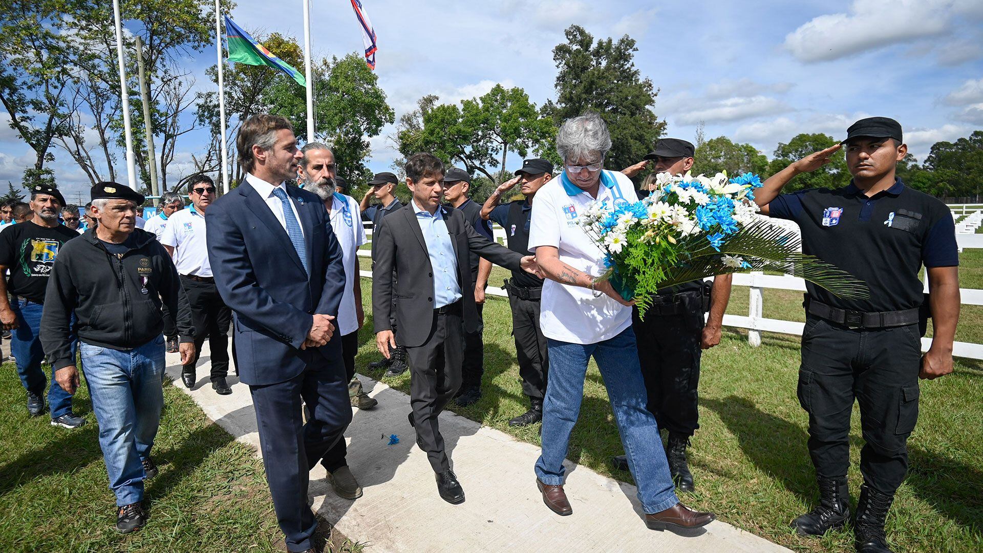 Axel Kicillof por el Dia de las Islas Malvinas en Pilar