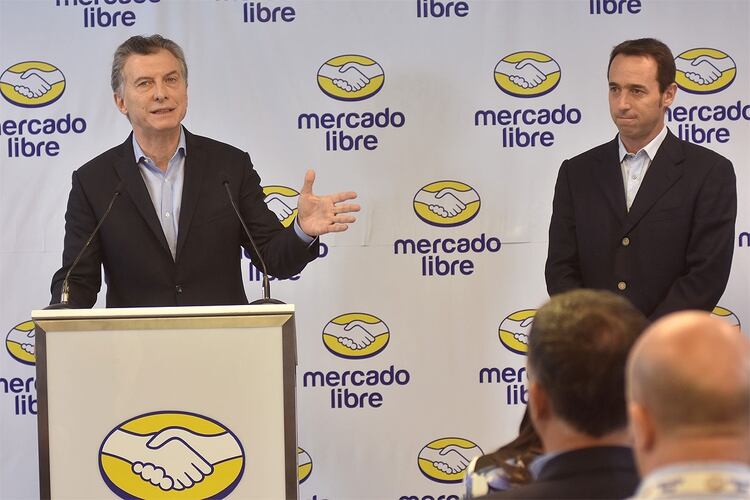 Mauricio Macri y Marcos Galperin (DyN)