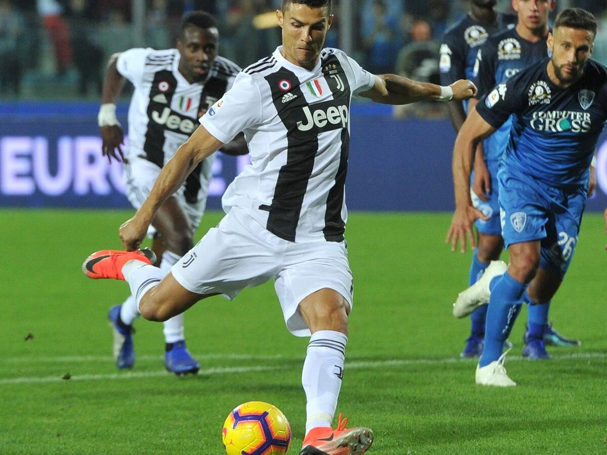 GOL CRISTIANO RONALDO JUVENTUS 1-1 EMPOLI primer gol de PENAL de