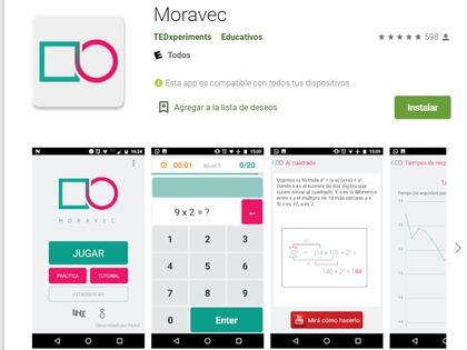 Moravec fue diseñada por científicos cogntivos.