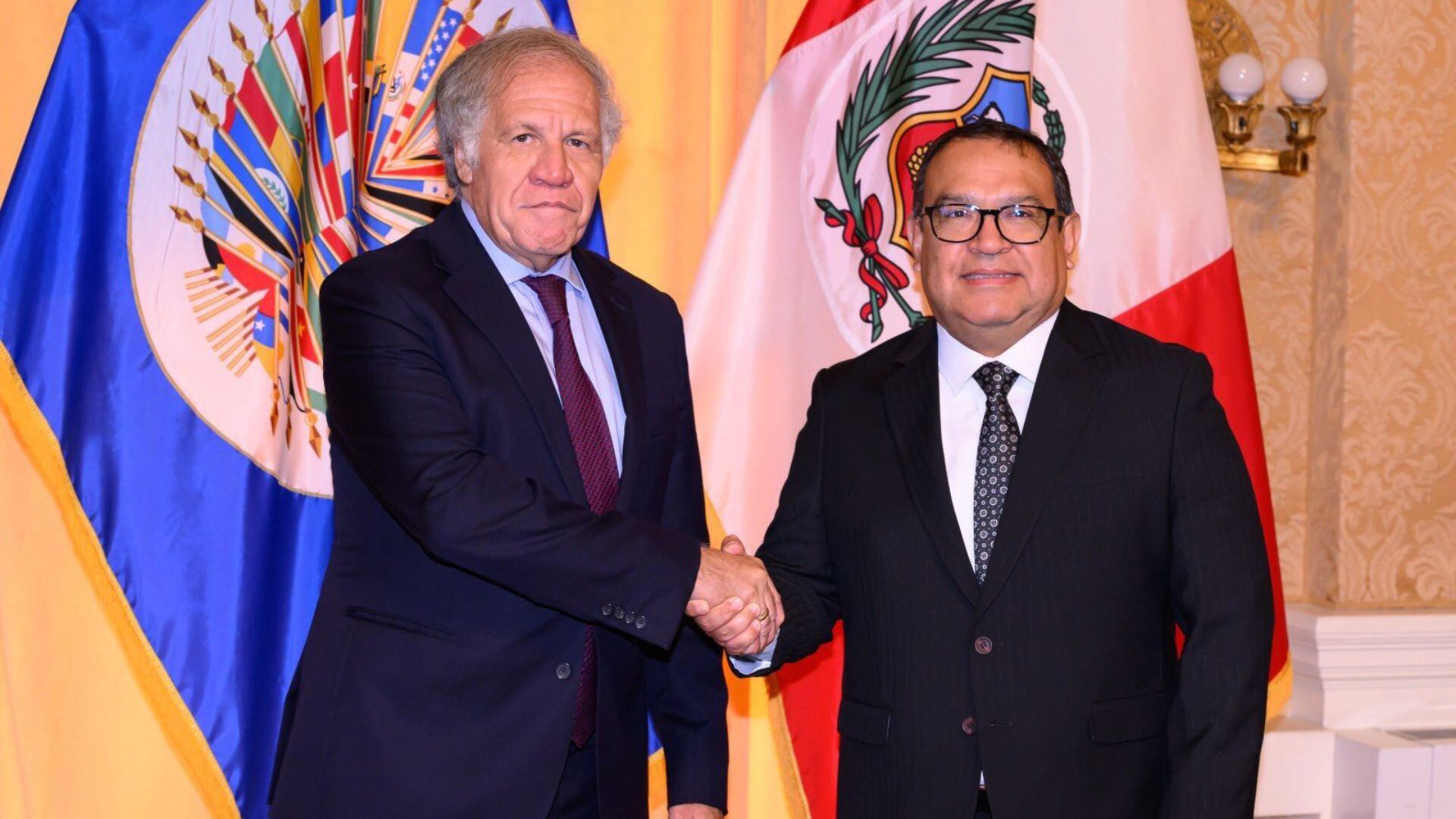 Luis Almagro se reunió con premier Alberto Otárola tras su llegada a Estados Unidos| PCM