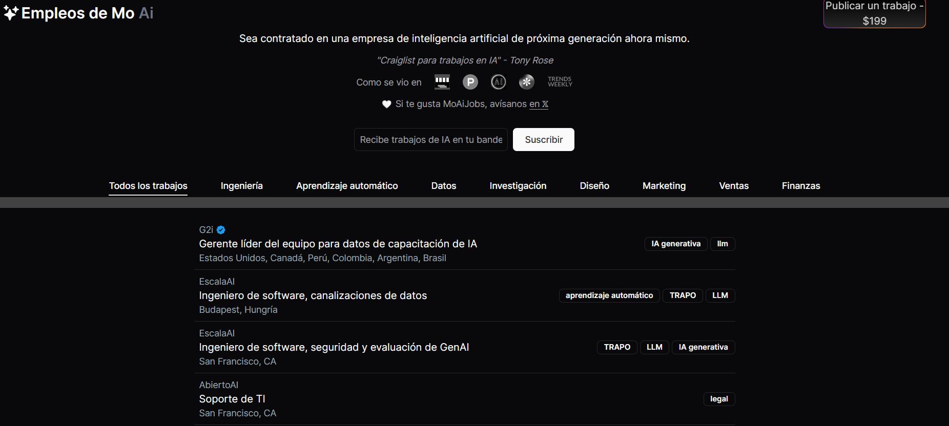 MoAiJobs funciona de forma práctica. Hay que subir el curriculum y él botará un análisis de la probabilidad que tiene de ser suplido por la IA