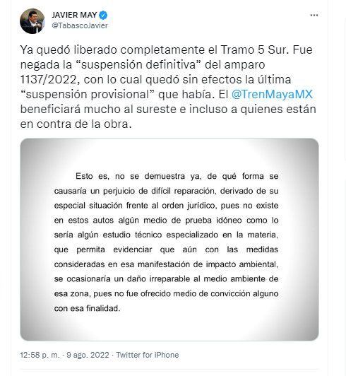 Tramo 5 Sur Del Tren Maya Quedó Libre De Obstáculos Revocaron La última Suspensión Definitiva 7155