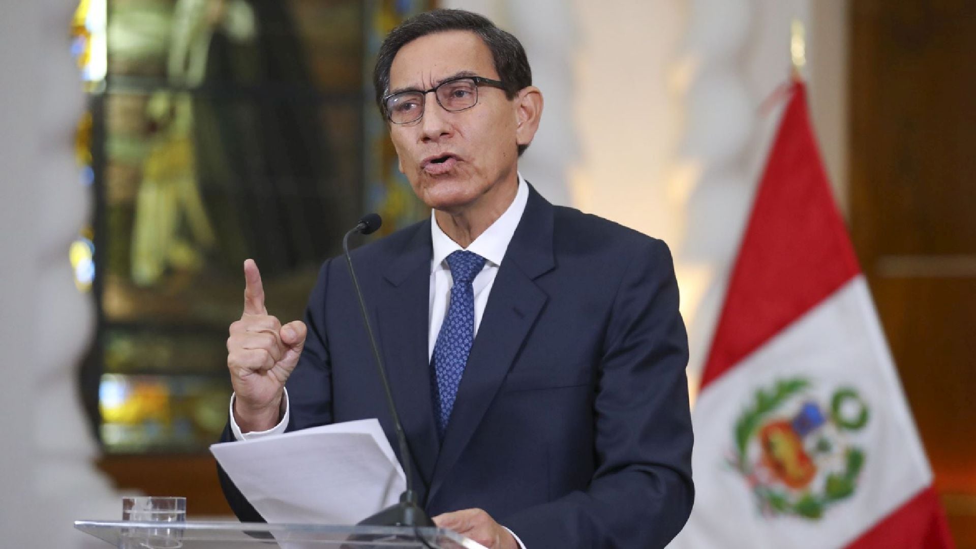 Martín Vizcarra ordenó la disolución del Congreso el 30 de septiembre de 2019, lo que provocó una batalla legal que fue resuelta en enero de 2020 por el Tribunal Constitucional. (Andina)