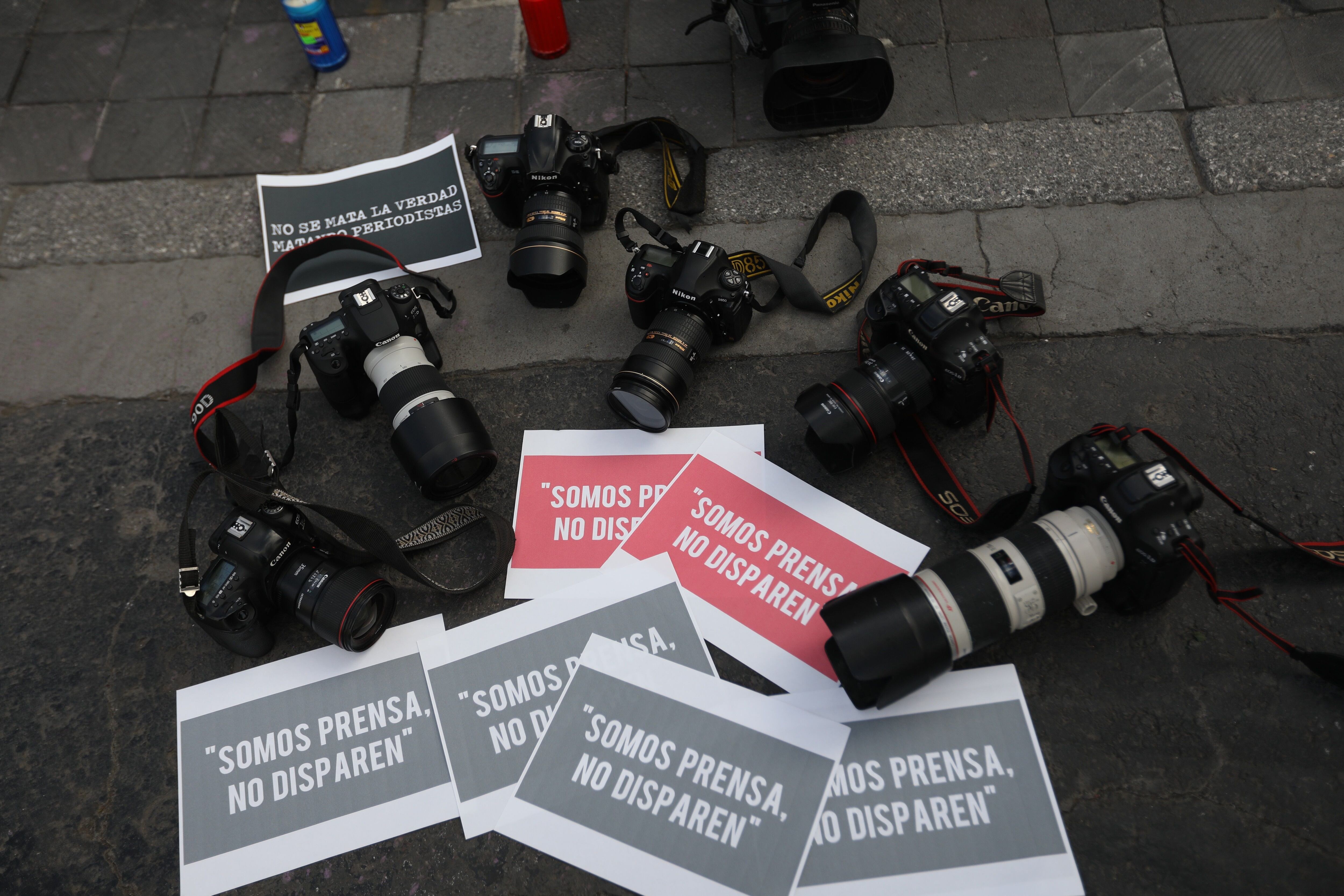 Periodistas de México sufrieron descalificaciones por parte del presidente López Obrador en 2023 pese a su labor informativa (Foto: EFE/Sáshenka Gutiérrez) 