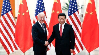 Joe Biden y Xi Jinping en 2016. Foto: AP