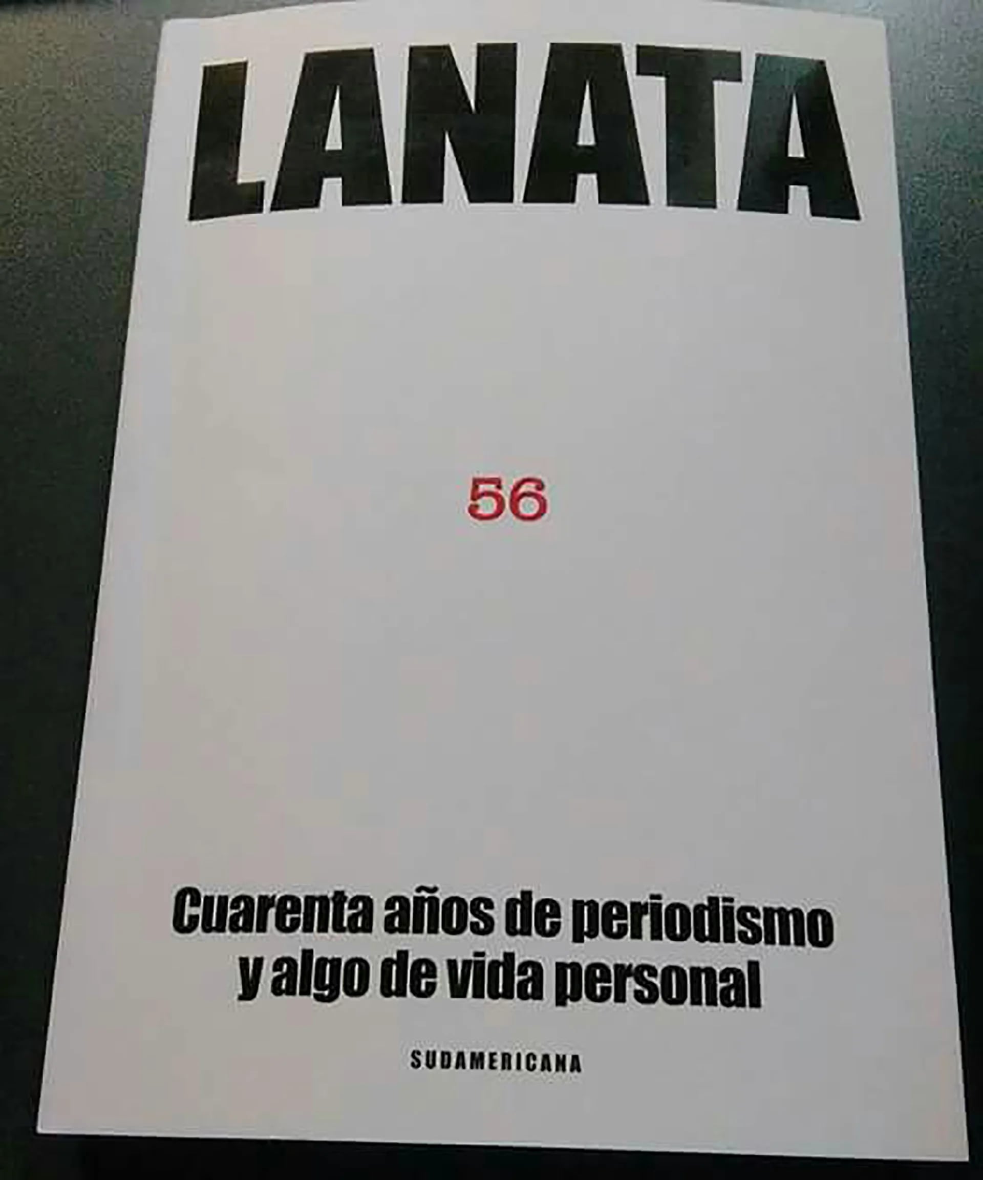 Tapa del nuevo libro de Lanata.