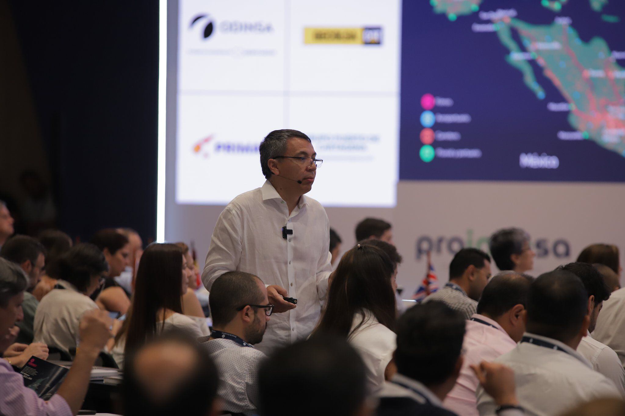 Ministro de Transporte, William Camargo, durante el Congreso Nacional de Infraestructura - crédito Congreso Nacional de Infraestructura.