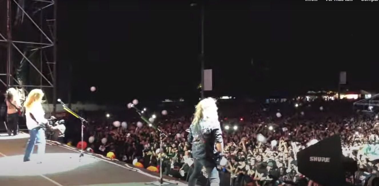 En el concierto de 2013, cerca de 14 mil personas se dieron cita en el Parque Simón Bolívar - crédito @megadeth/ Youtube