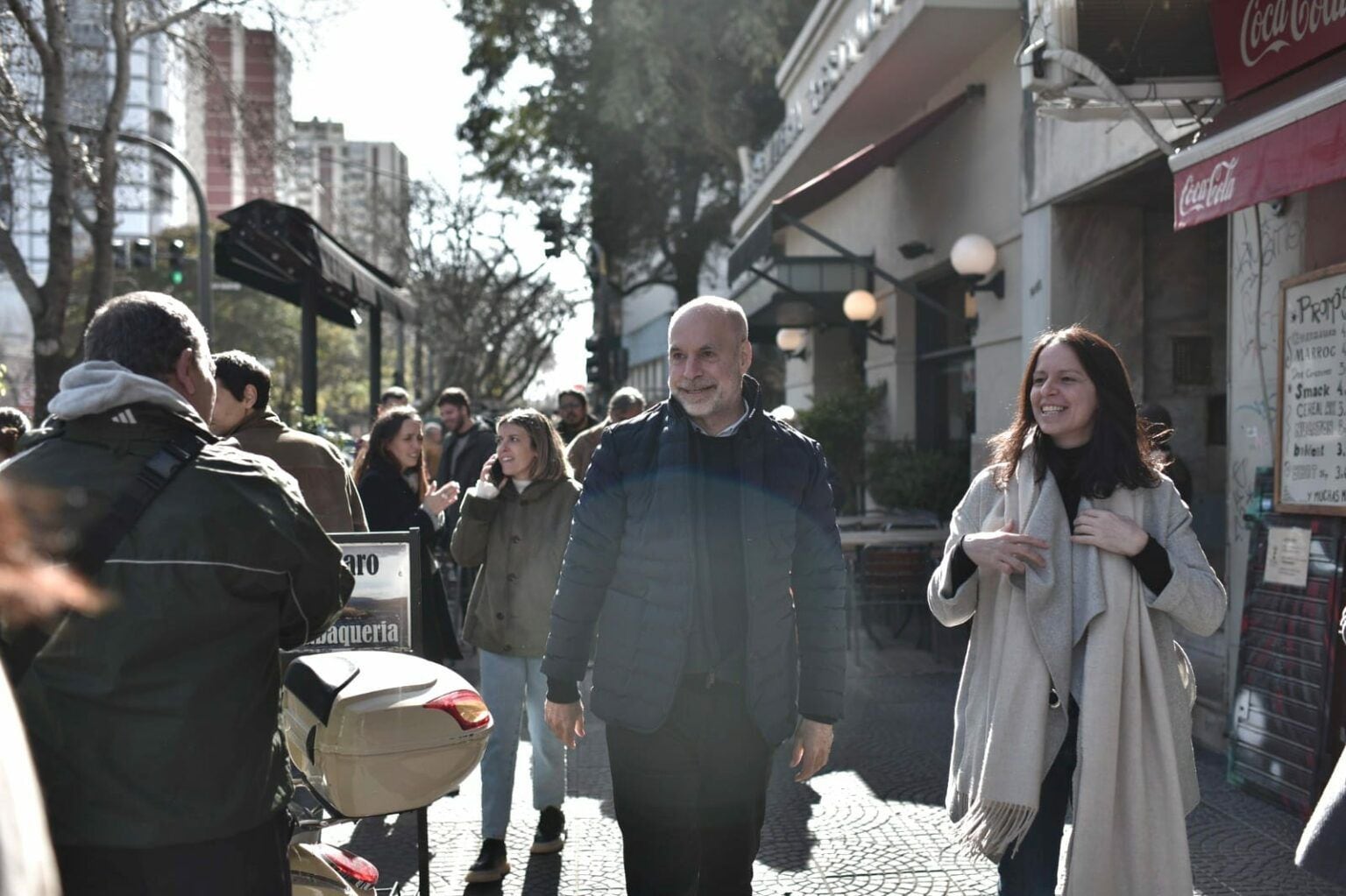 Horacio Rodríguez Larreta junto a Soledad Martínez en Vicente López