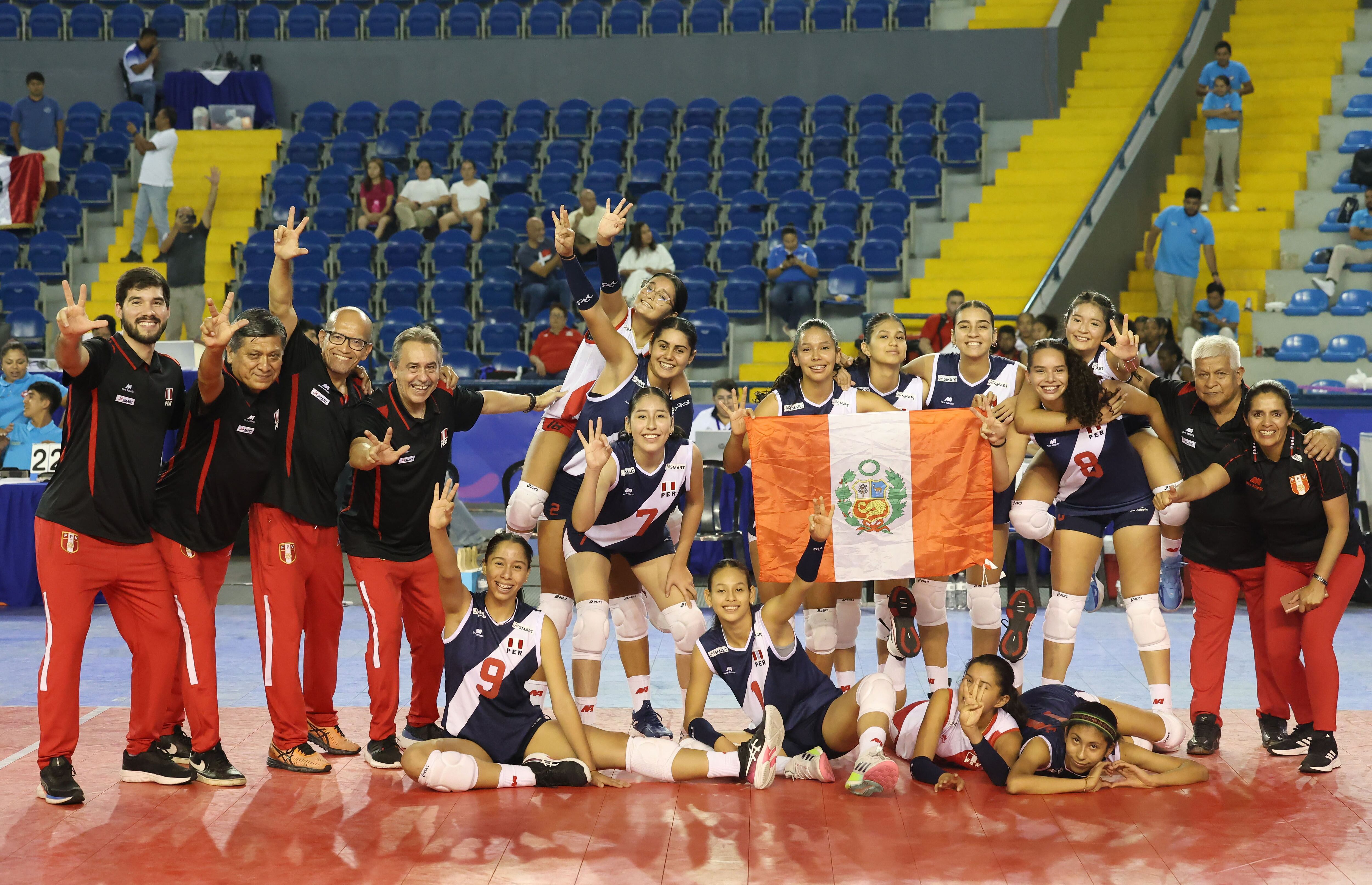 La selección peruana lideró el Grupo A de la Copa Panamericana Sub 17 de vóley.