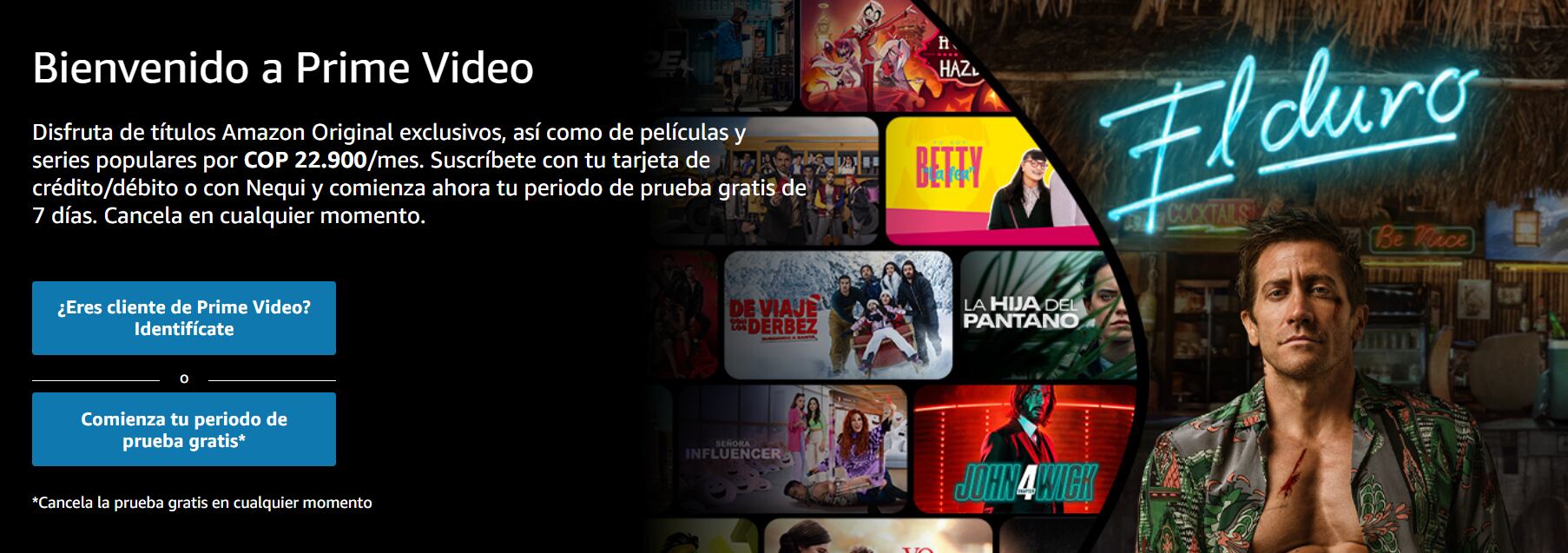 Prime Video ofrece una prueba gratis. (Prime Video)