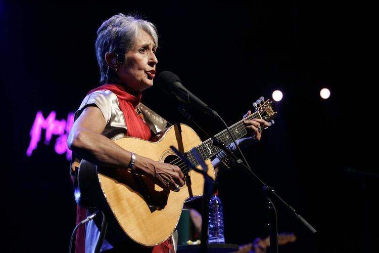 Joan Baez en el Festival de Montreux, Suiza, 6 de julio de 2008. (Shutterstock)