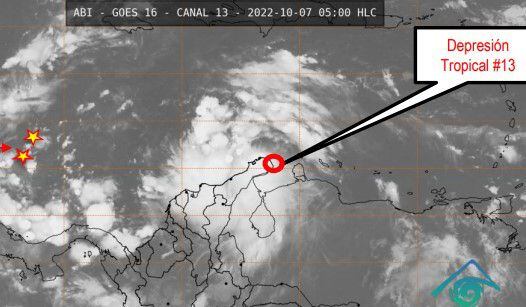 IDEAM hace seguimiento constante a la depresión tropical #13.