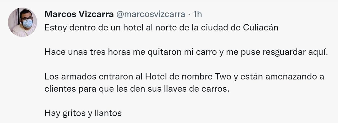 “hay Gritos Y Llantos En Culiacán” Ciudadanos Narraron El Terror Que Vivieron Ante La Detención 7213