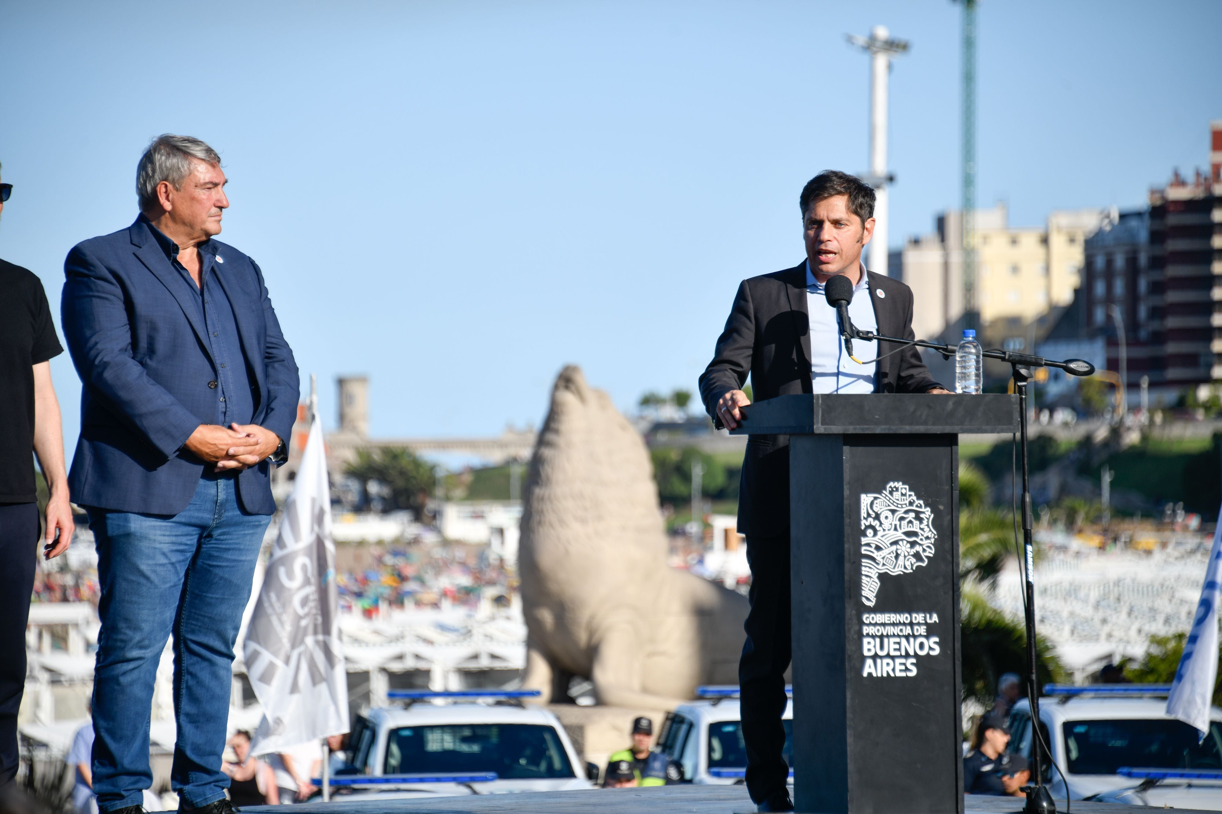 Axel Kicillof en el lanzamiento del operativo de Sol a Sol