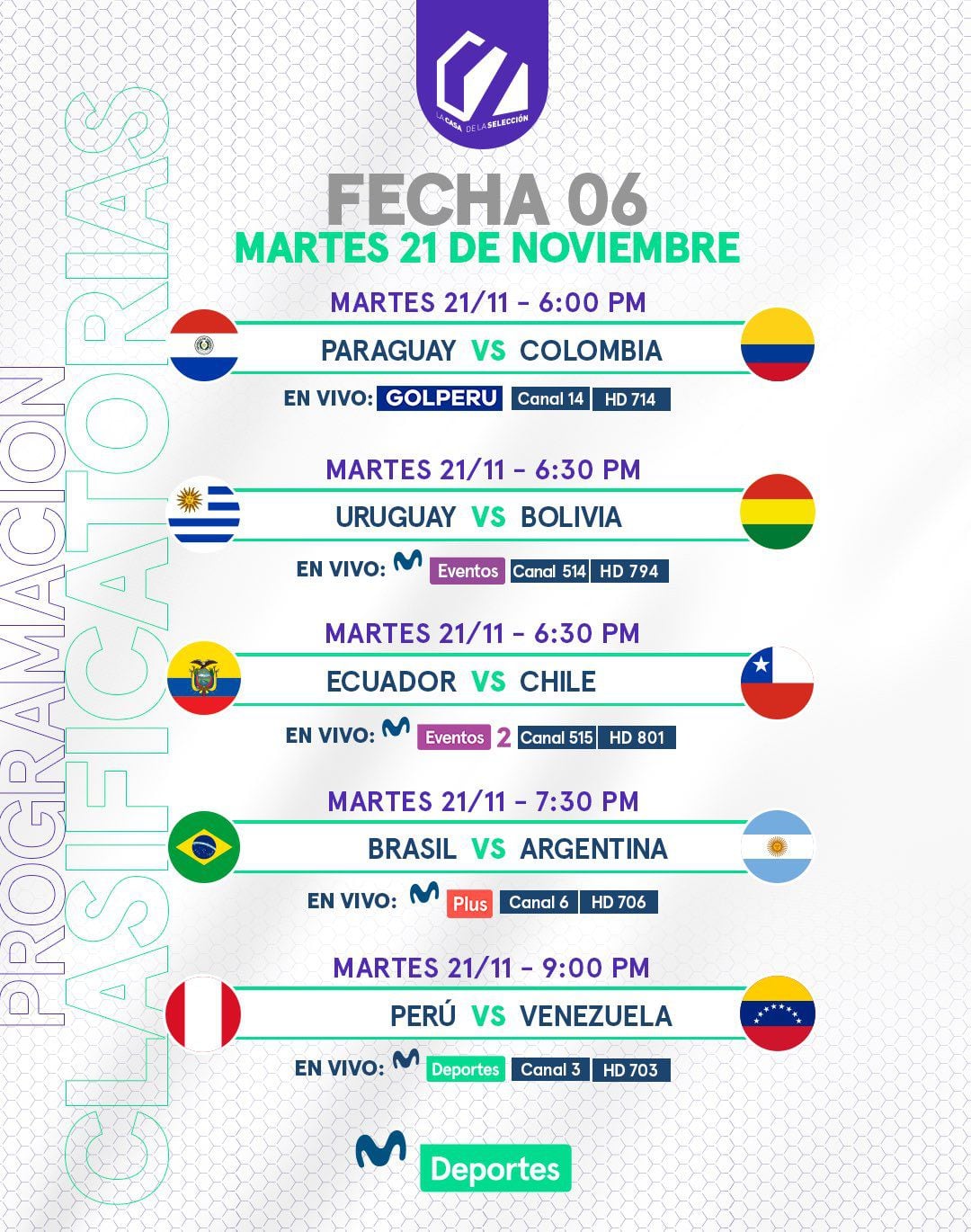 A qué hora juegan y qué canal televisa Argentina vs. Uruguay hoy? TV y  streaming del partido por Eliminatorias Sudamericanas al Mundial 2026