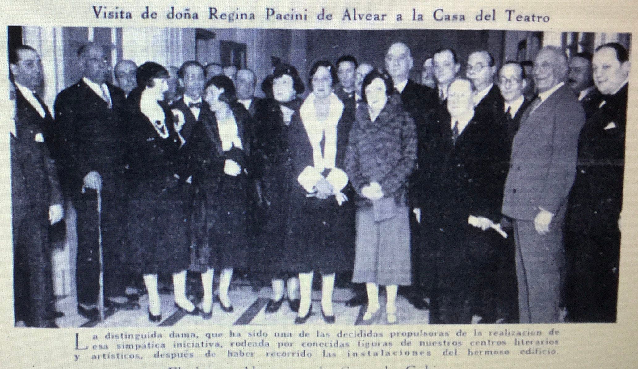 Regina fue la promotora y fundadora de la Casa del Teatro, un albergue para artistas mayores sin recursos (Revista Caras y Caretas)