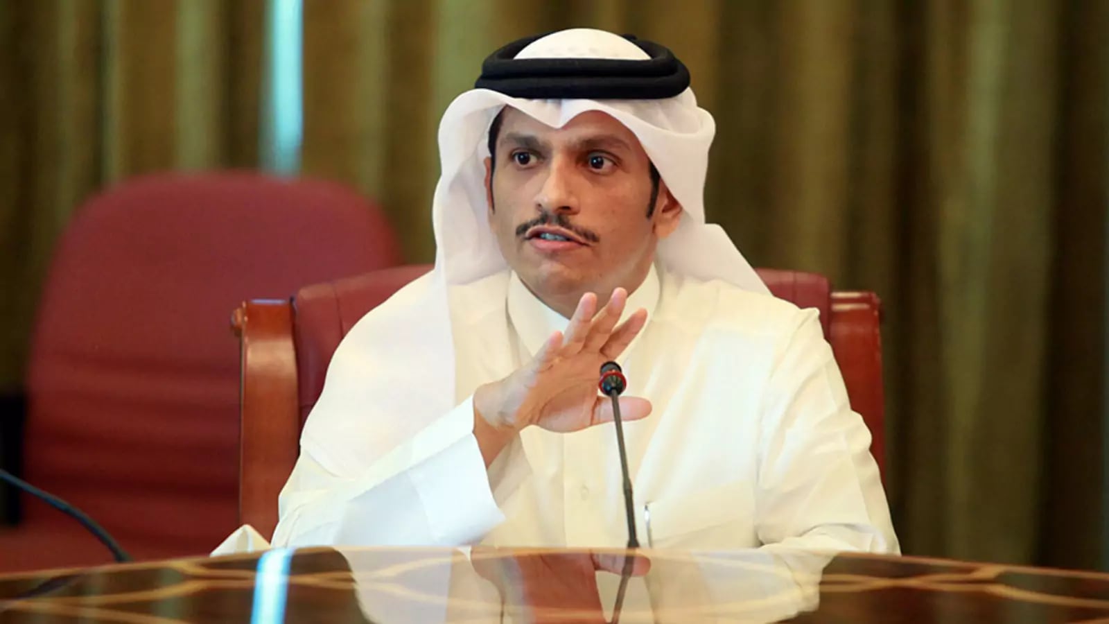 El canciller qatarí encargado de mediar con los países de Medio Oriente (Naseem Zeitoon/REUTERS)