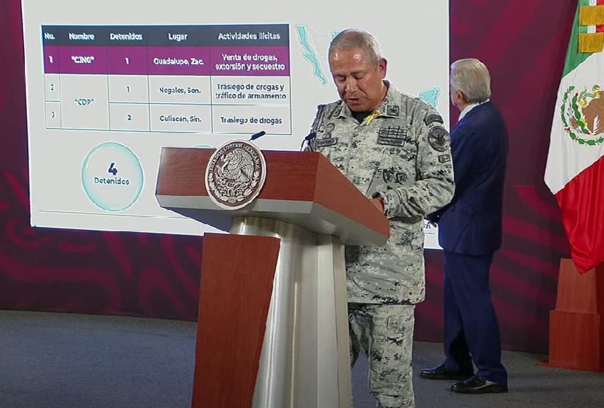 Las detenciones fueron informadas durante la conferencia matutina de AMLO 
(Foto: Youtube/Andrés Manuel López Obrador)