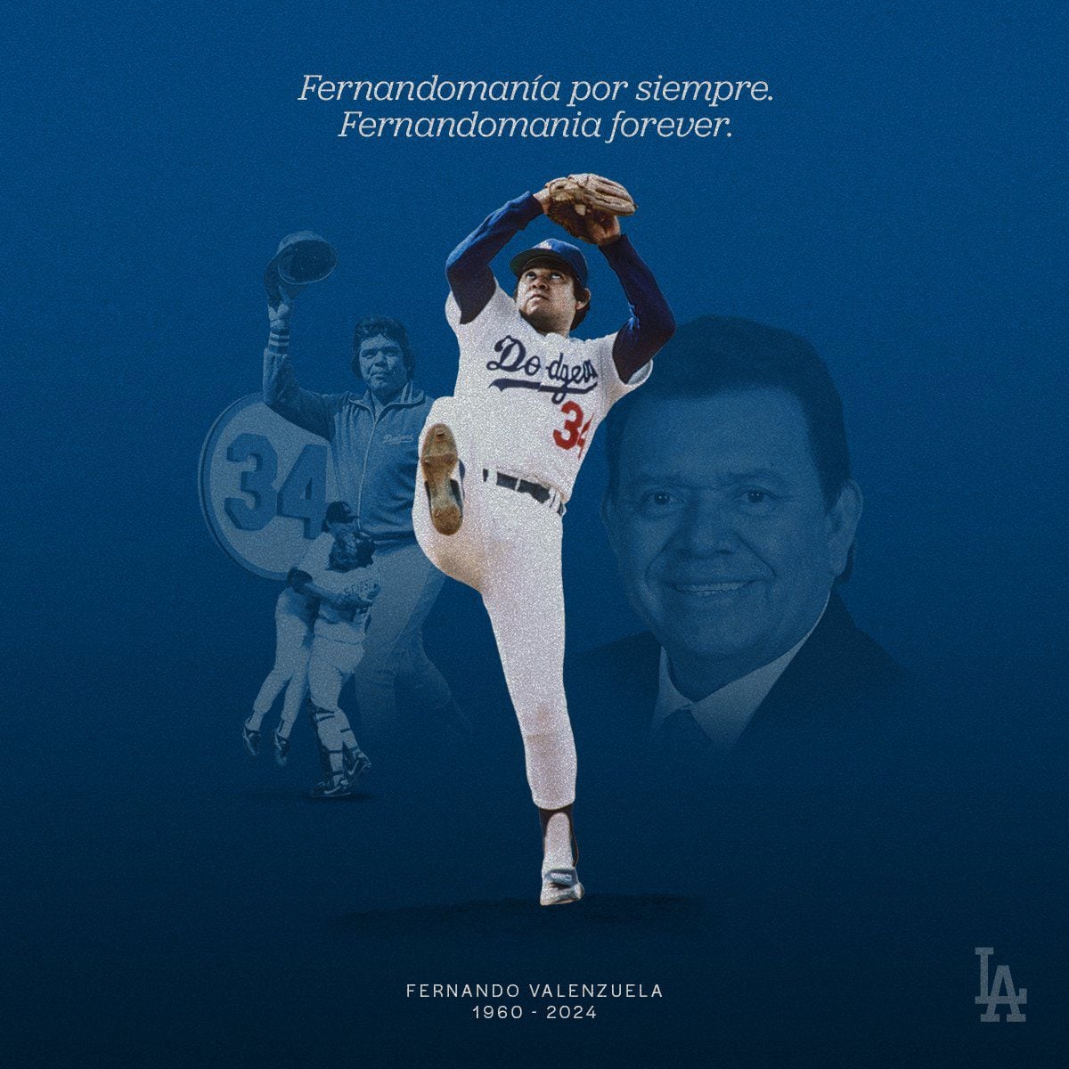 Murió Fernando Valenzuela, estrella de los Dodgers (X/ @Dodgers)