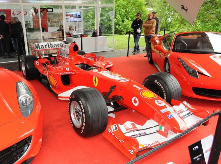 La Ferrari F2004 de Schumacher en la muestra de Autoclásica durante 2017