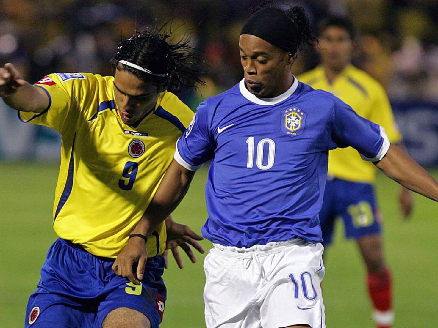 Colombia empató con Brasil 0-0 en el inicio de las Eliminatorias al Mundial de Sudáfrica 2010 - crédito AFP.