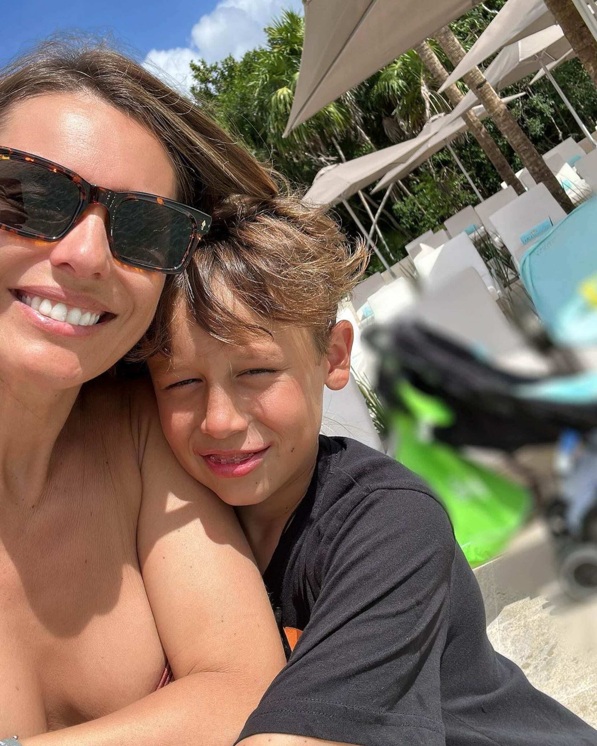 Pampita vacaciones con sus hijos Rivera Maya