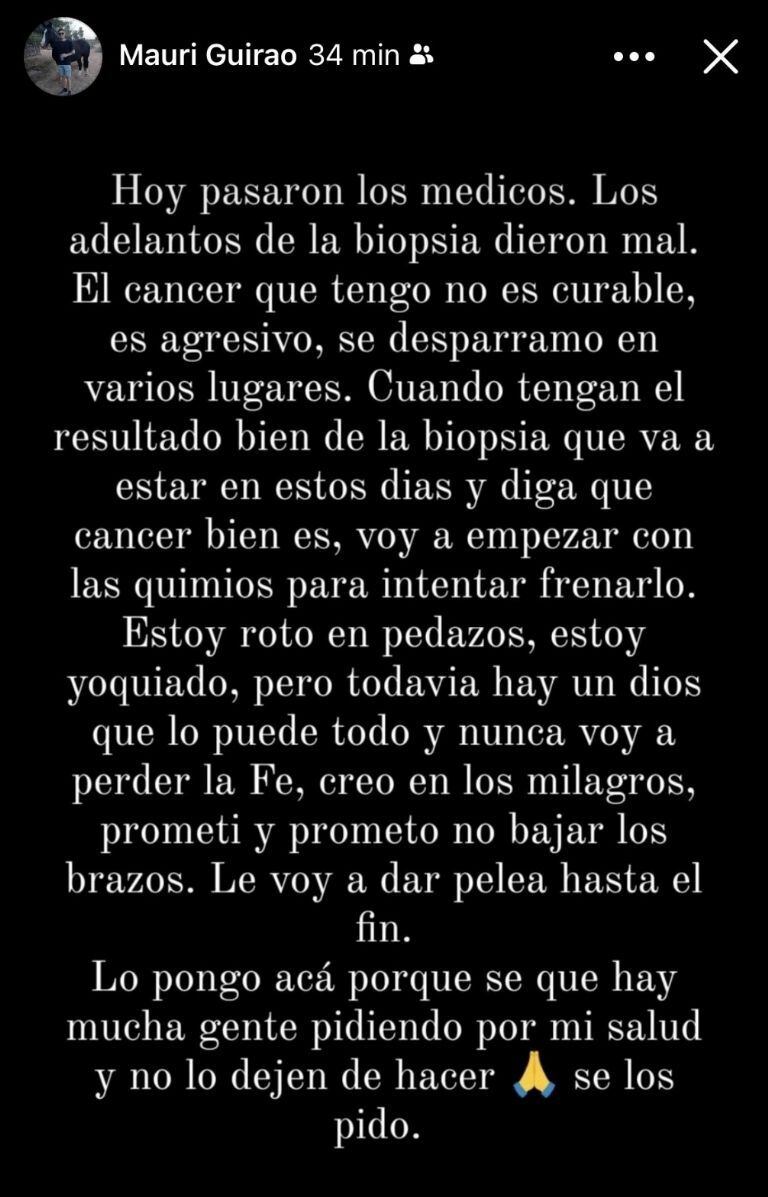 El sentido mensaje de Mauricio Guirao, exparticipante de Gran Hermano