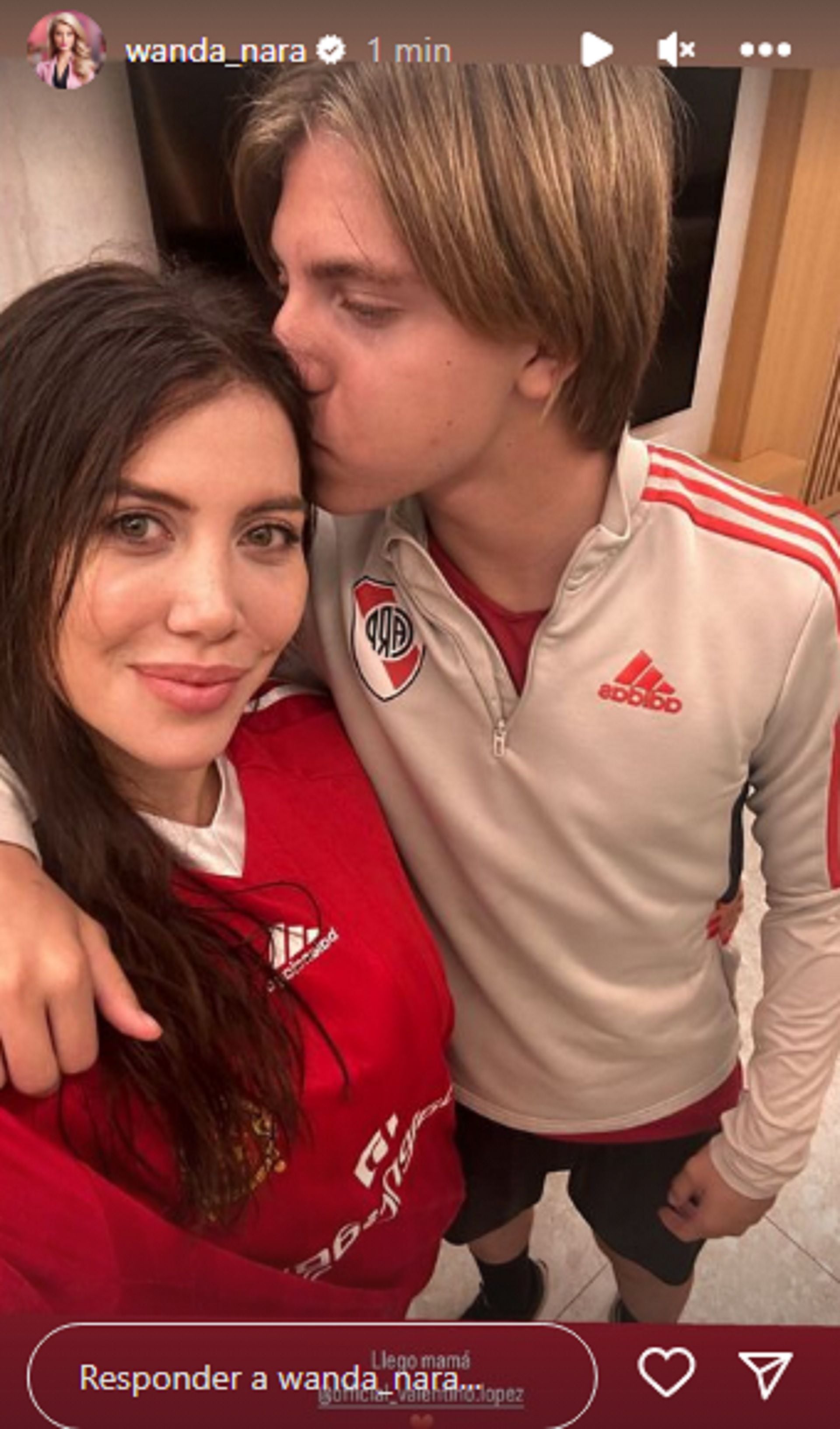 El reencuentro de Wanda Nara y su hijo mayor, Valentino (Fotos: Instagram @wanda_nara y @mauroicardi)