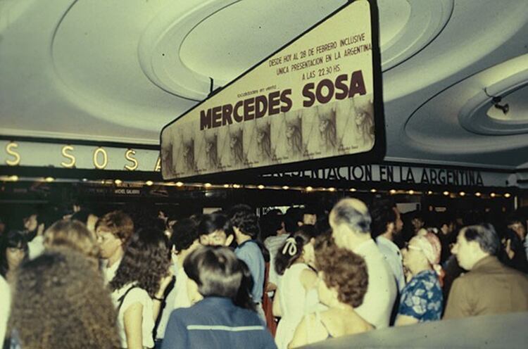 El 18 de febrero Mercedes volvió al Ópera. Hizo 13 recitales a sala llena (Foto: Fabián Matus y Fundación Mercedes Sosa)