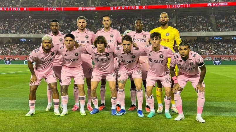 El equipo de Inter Miami que enfrentó a Chicago Fire (@InterMiami)