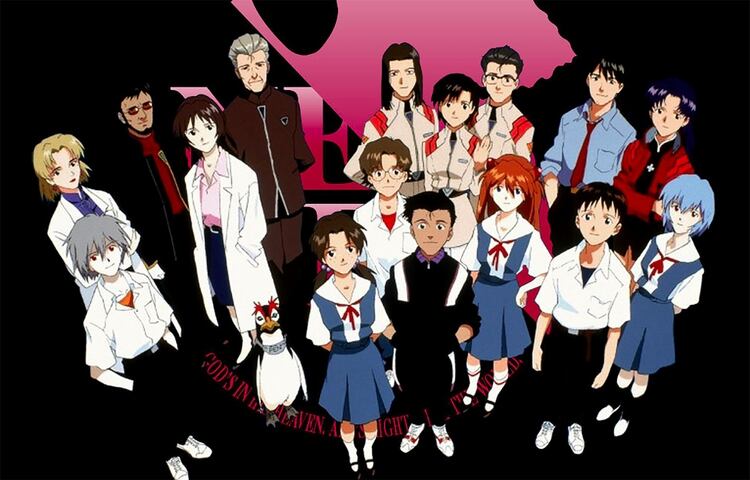 Los personajes de Evangelion