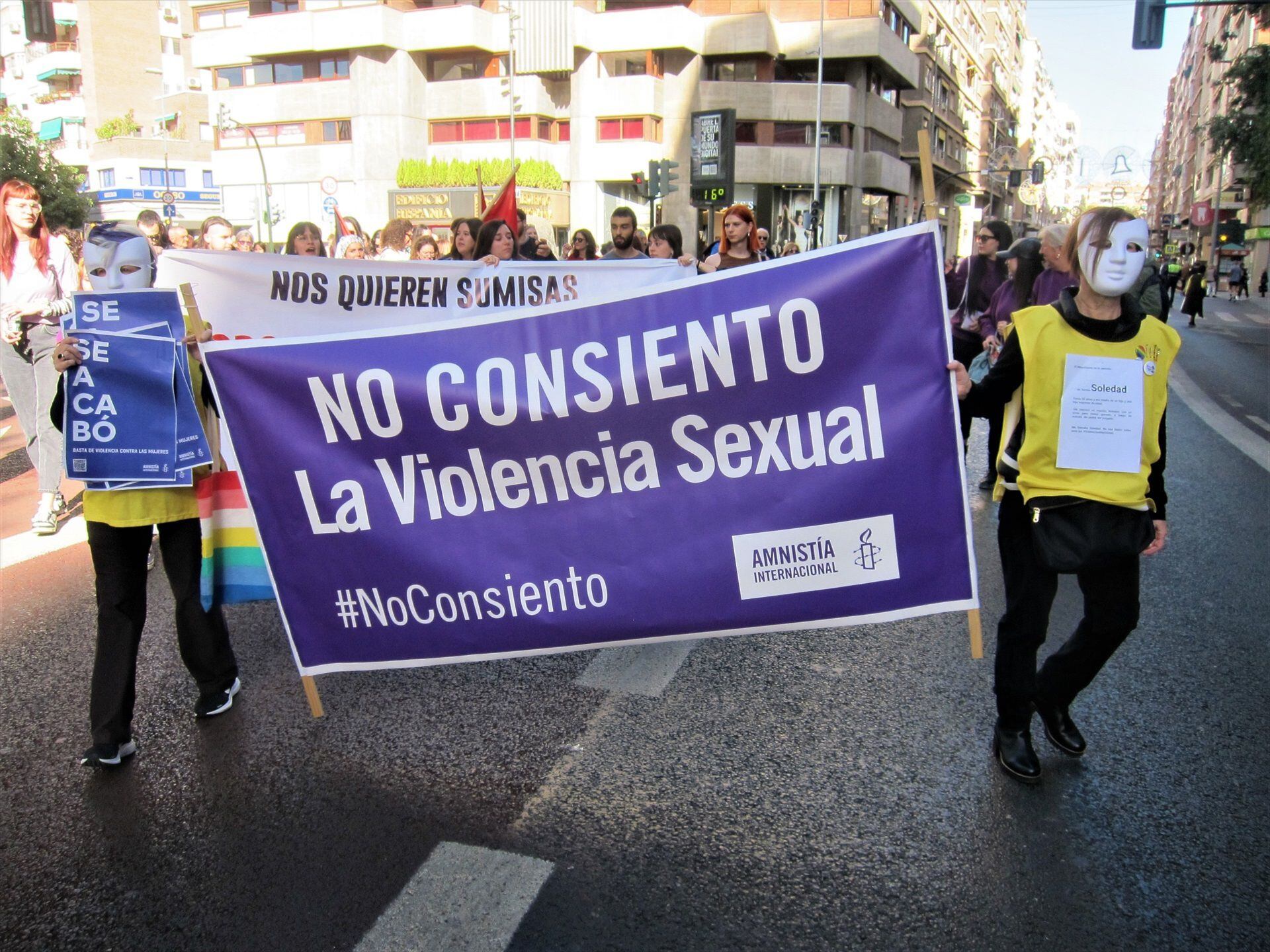 Manifestación 25N en Murcia.  Europa Press