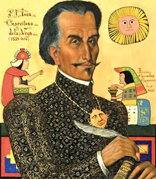 Inca Garcilaso de la Vega. (Foto: Captura tomada al óleo sobre madera, del pintor Francisco González Gamarra, Lima, Perú).