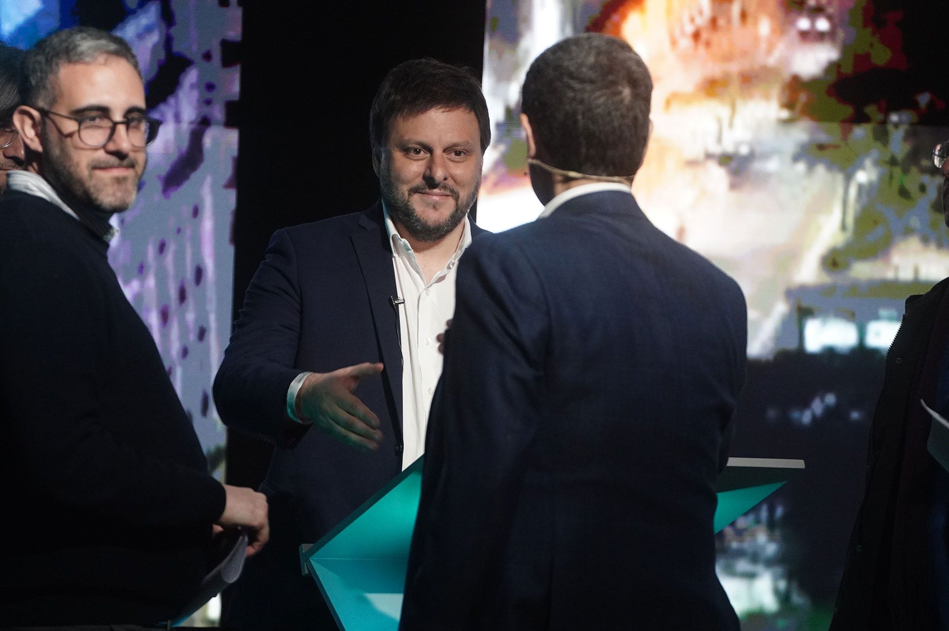 Leandro Santoro buscó polarizar el debate con Jorge Macri (Franco Fafasuli)
