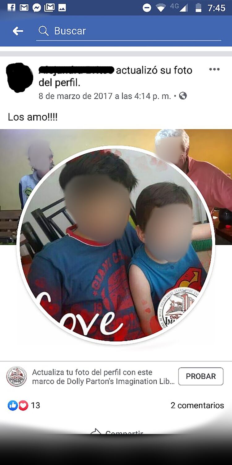 IronÃ­a: los hijos de G.A en su foto de perfil.