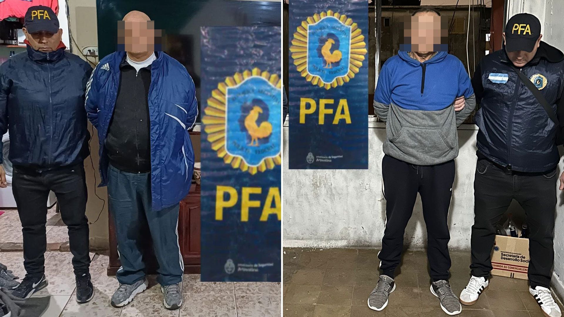 Falsos policías de Moreno detenidos por la PFA