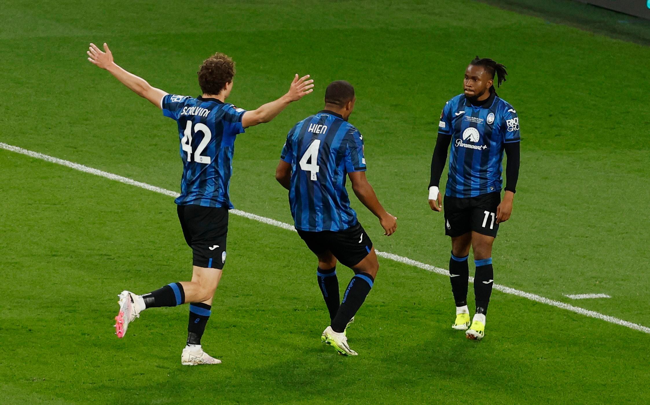 Atalanta dio la sorpresa ante el Bayer Leverkusen y goleó 3-0 en la final de la Europa League - crédito Jason Cairnduff/REUTERS