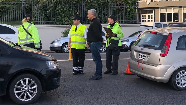 El Subsecretario de Transporte y Tránsito, Claudio Cambareri, supervisó los controles