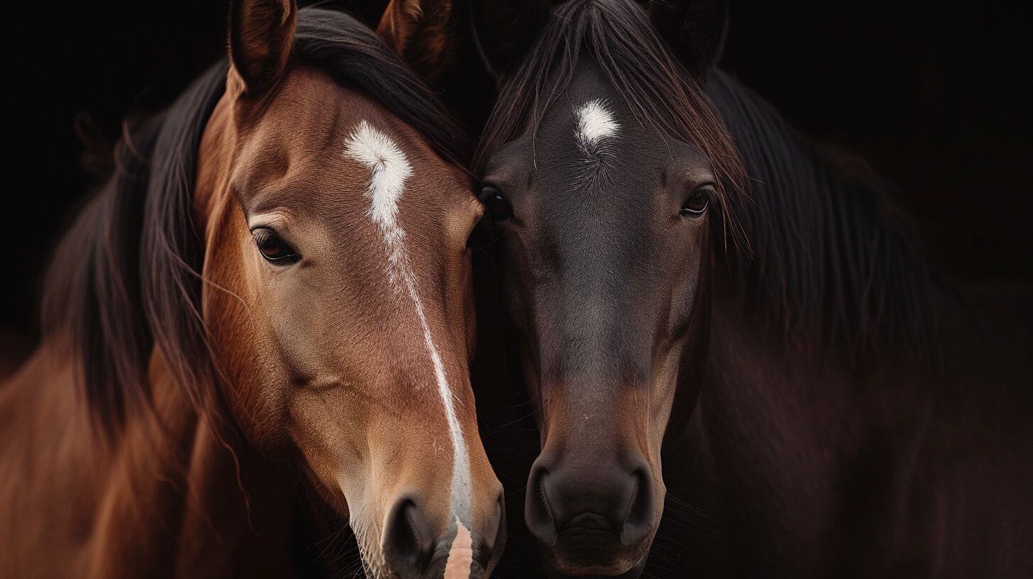 Dos caballos juntos posando -  (Imagen Ilustrativa Infobae)