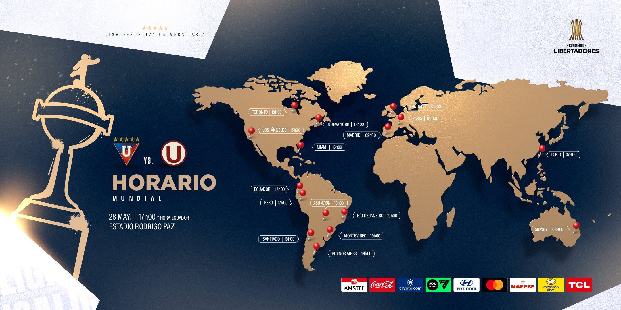 Universitario vs LDU Quito: partido por la Copa Libertadores 2024