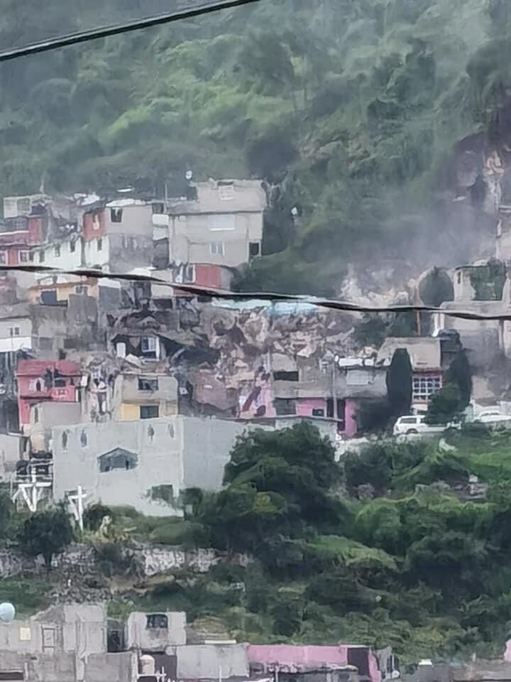 desgajó cerro de Chiquihuite en la CDMX  (Foto: Twitter@asiesguzmanm)