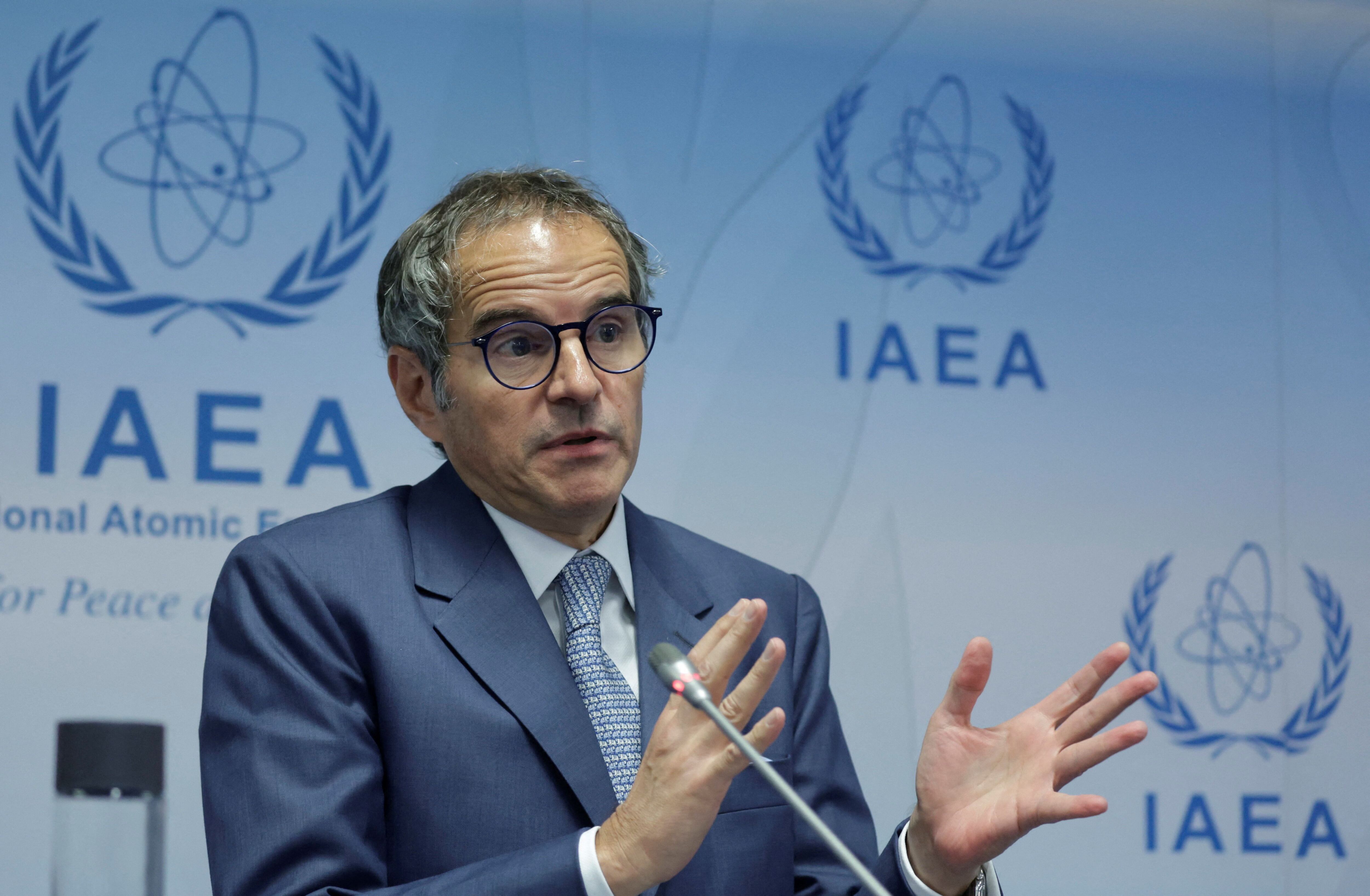 El director general del OIEA, Rafael Grossi, en Viena (Reuters)