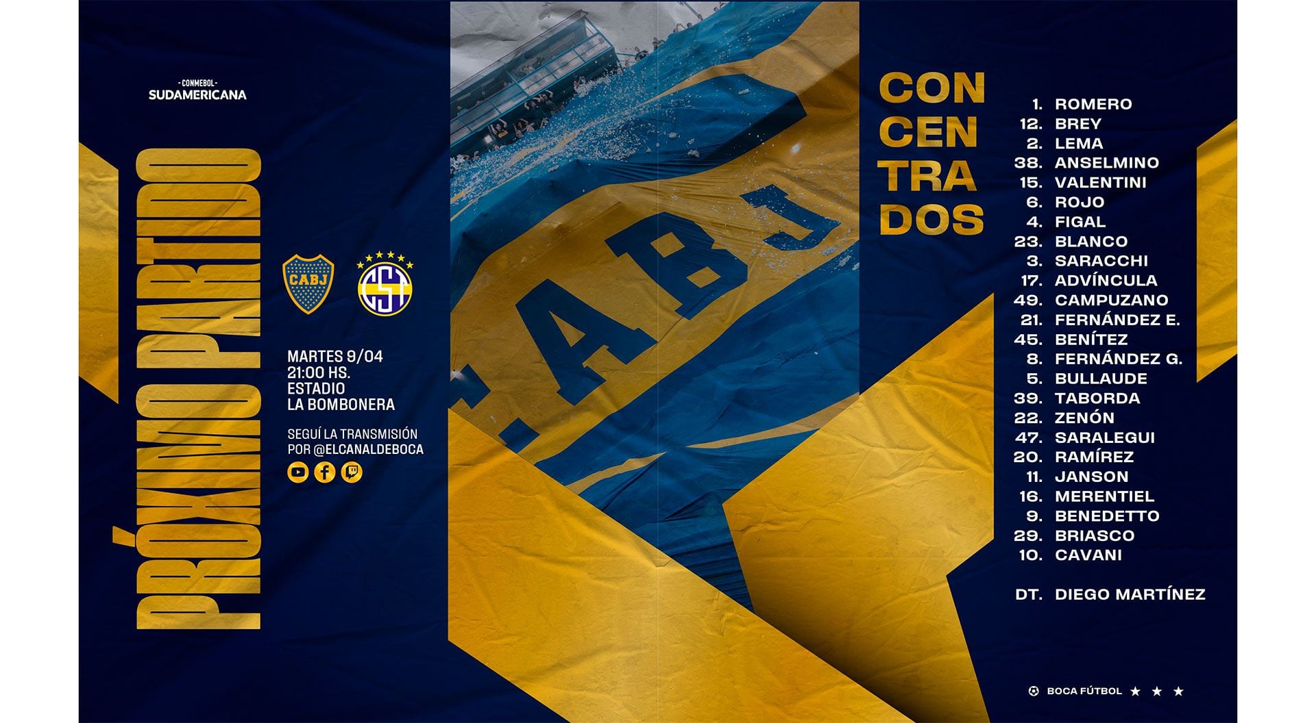 Convocados Boca Juniors